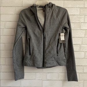 Gap Fit Heather Gray Fleece Lined Hoodie